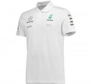 Polo Mercedes-AMG Petronas Motorsport Team Homme 2021 Boss Driver F1 Blanc