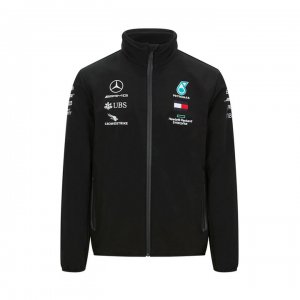 Veste Softshell Mercedes-AMG Petronas Motorsport Homme 2021 Formule 1 Team F1 Driver Noir