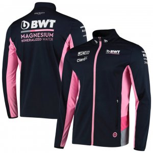 Veste Softshell BWT Racing Point F1 Team Homme 2021 Chaude Formule 1 Noir Rose