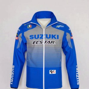 Veste Softshell Suzuki Ecstar Homme 2021 Moto GP Bleu Mxgp 006