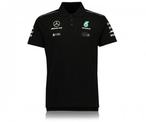 Polo Mercedes-AMG Petronas Motorsport Team Homme 2021 Boss Driver F1 Noir