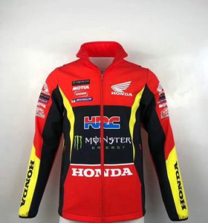 Veste Softshell Honda HRC Homme 2021 Blouson Coupe-Vent Moto Cross HA007