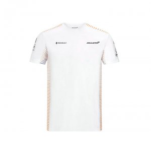 T-Shirt McLaren F1 Team Homme 2021 Motorsport Formule-1 Blanc